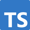 Logo of TypeScript